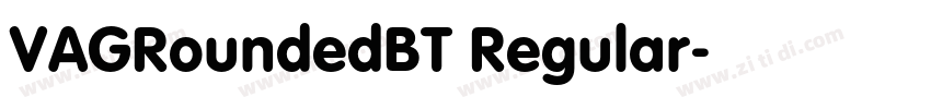 VAGRoundedBT Regular字体转换